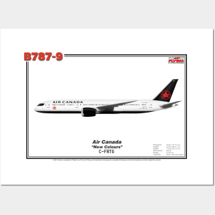 Boeing B787-9 - Air Canada "New Colours" (Art Print) Posters and Art